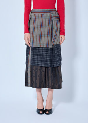 Vivienne Westwood Long Meghan Kilt Beige vvw0265004