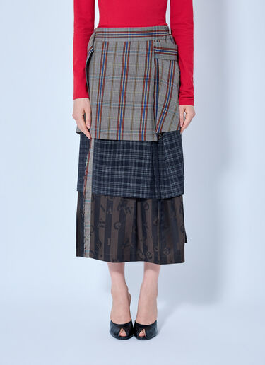 LN-CC® - Vivienne Westwood: Long Meghan Kilt - Beige Vivienne Westwood Long Meghan Kilt Beige vvw0265004