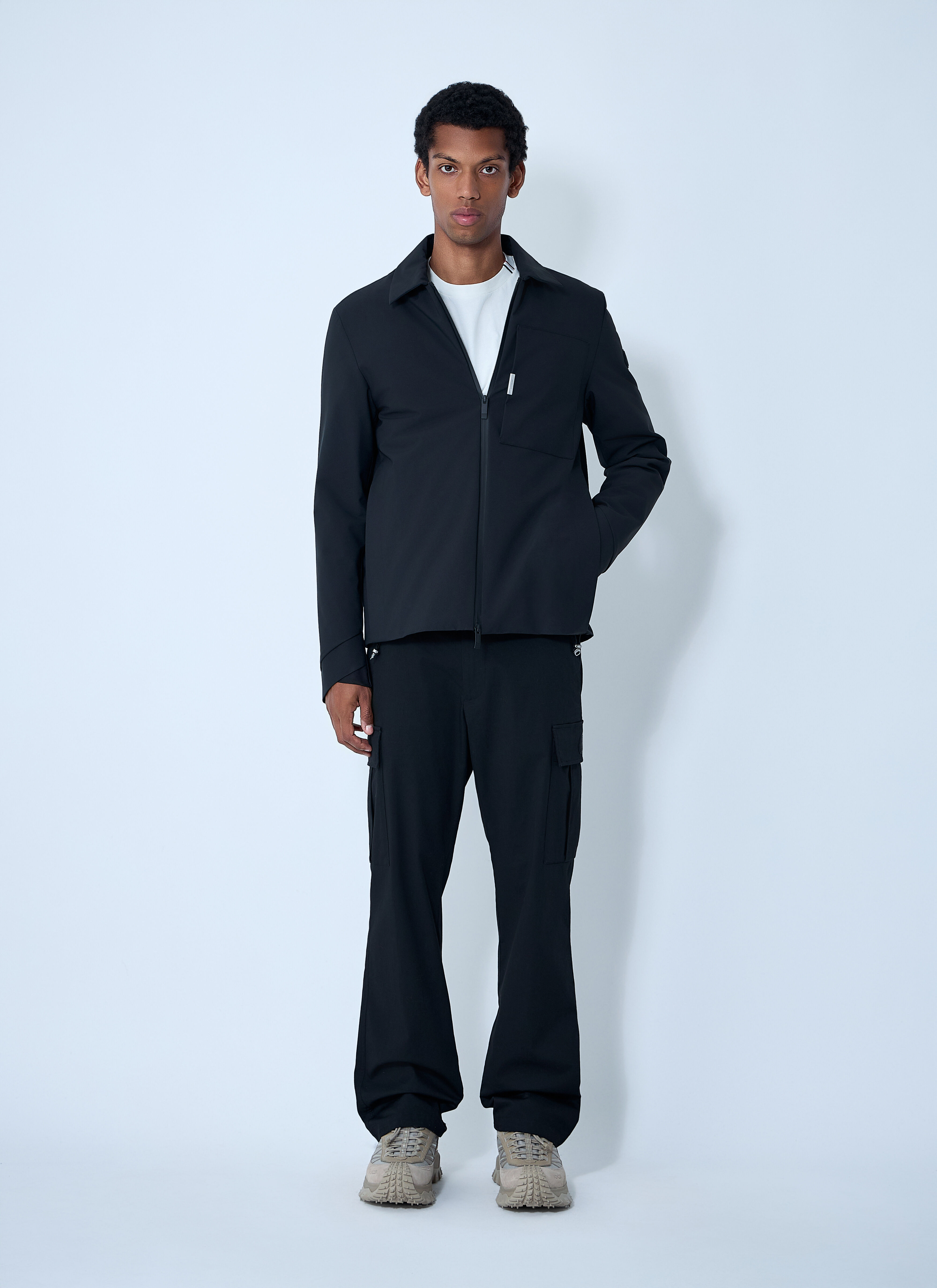 定価22万 Moncler Clain Jacket 収納袋付き Moncler Men's' Monarde Shirt Jacket in Black | LN-CC®