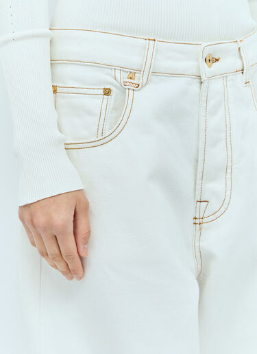 Jacquemus Le De-Nîmes Large Jeans Beige jac0256039