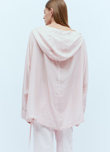 Silk Hooded Shirt Dries Van Noten Silk Hooded Shirt Pink dvn0154019