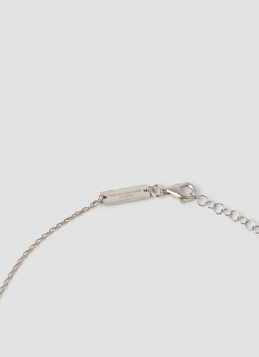 Maison Margiela Number Logo Ring Necklace Silver mla0245034