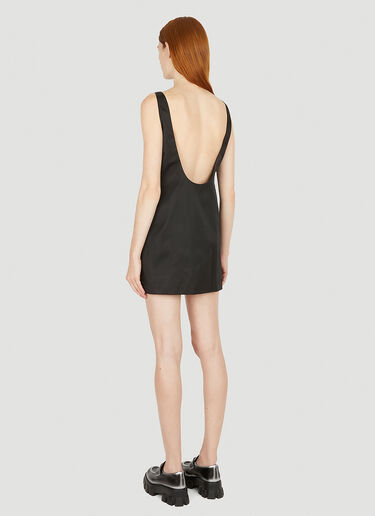 Prada Re Nylon ロゴプレート ドレス ブラック pra0252001