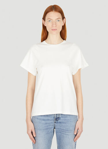 TOTEME Curved Seam T-Shirt White tot0251005
