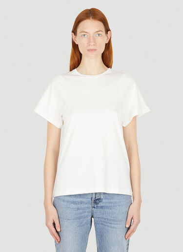 Curved Seam T-Shirt TOTEME Curved Seam T-Shirt White tot0251005