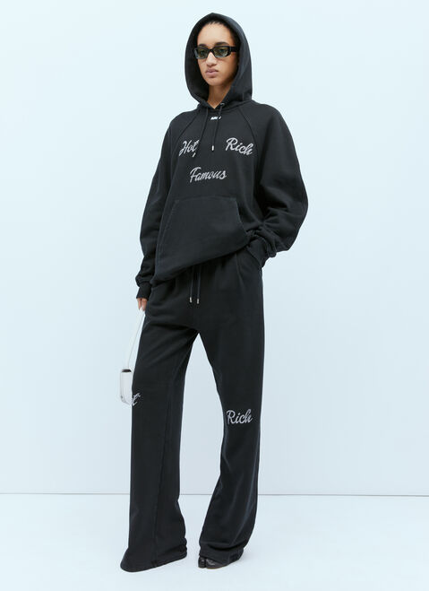 Balenciaga Crystal Embellished Hooded Sweatershirt Pink bal0253010