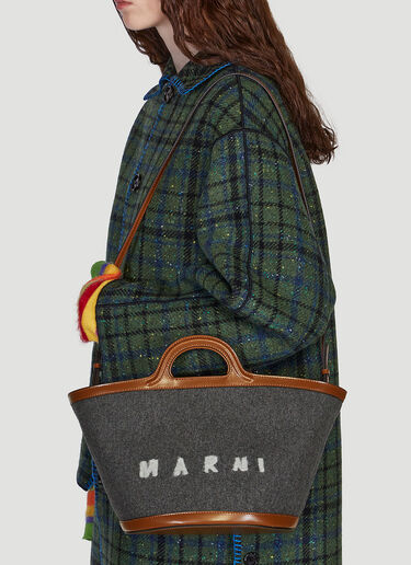 Marni Tropicalia Small Shoulder Bag Dark Grey mni0249037