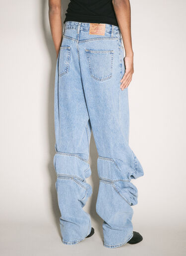 Y/Project Evergreen Draped Cuff Jeans Blue ypr0358009