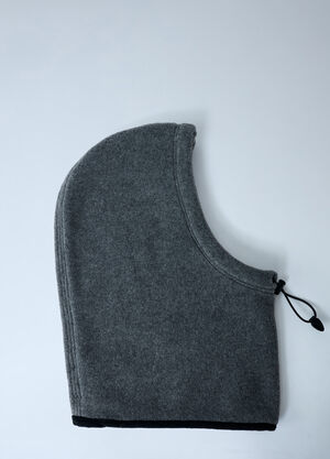 Miu Miu Logo Motif Fleece Hood Grey miu0262008