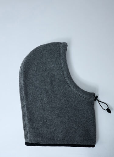 Miu Miu Logo Motif Fleece Hood Grey miu0262008
