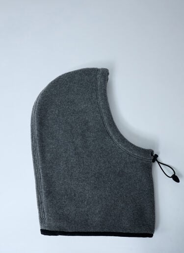 Logo Motif Fleece Hood Miu Miu Logo Motif Fleece Hood Grey miu0262008