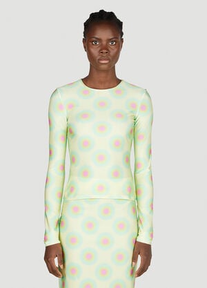 Sportmax Op Art Top Yellow spx0252019