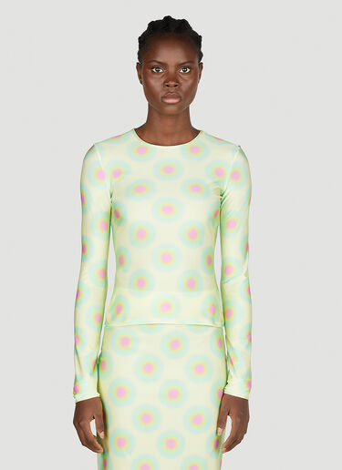 Sportmax Op Art Top Yellow spx0252019