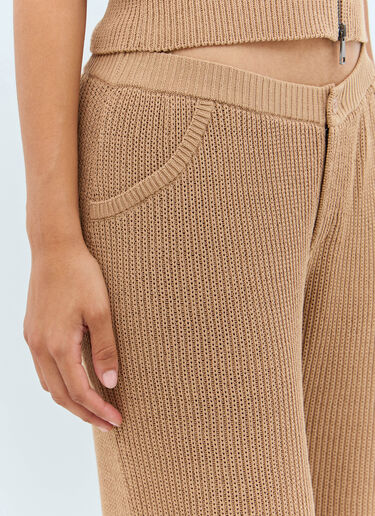 Aries Knit Pants Aya Muse Aries Knit Pants Brown aym0257007