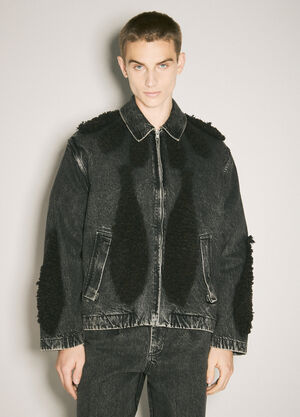 adidas x Song for the Mute Zip-Up Denim Jacket Green asf0154001
