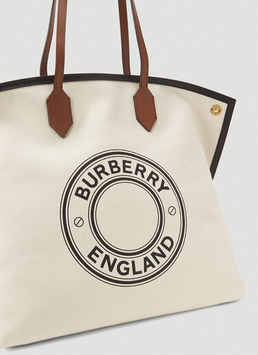 Burberry Society Large Tote Bag Beige bur0243110