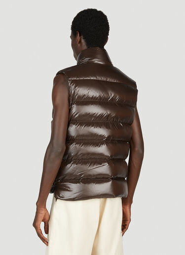 Moncler Tibb 徽标马甲 棕色 mon0153001