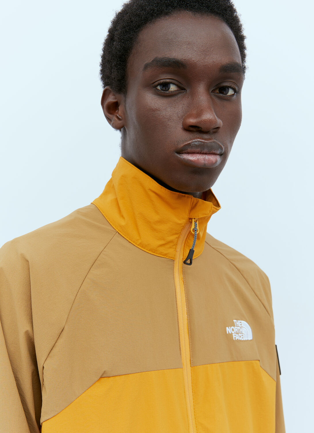 The North Face Shell Panel Jacket In Orange