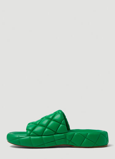 Bottega Veneta 软垫拖鞋 绿 bov0149091