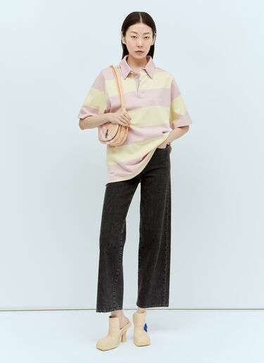 Burberry ストライプ EKD ポロシャツ ピンク bur0255029