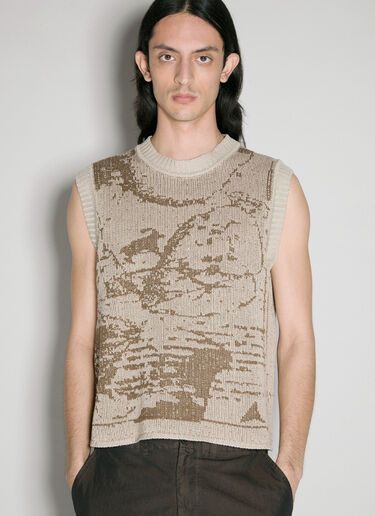 ROA Elk Knit Vest Beige roa0156016