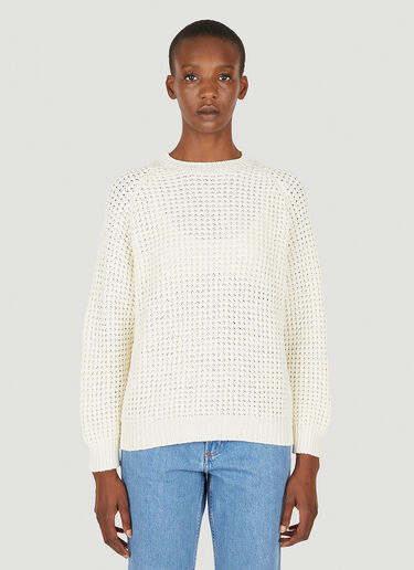 Cream ribbed jumper cheap