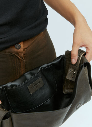 Acne Studios Multi-Pocket Leather Shoulder Bag Black acn0254004