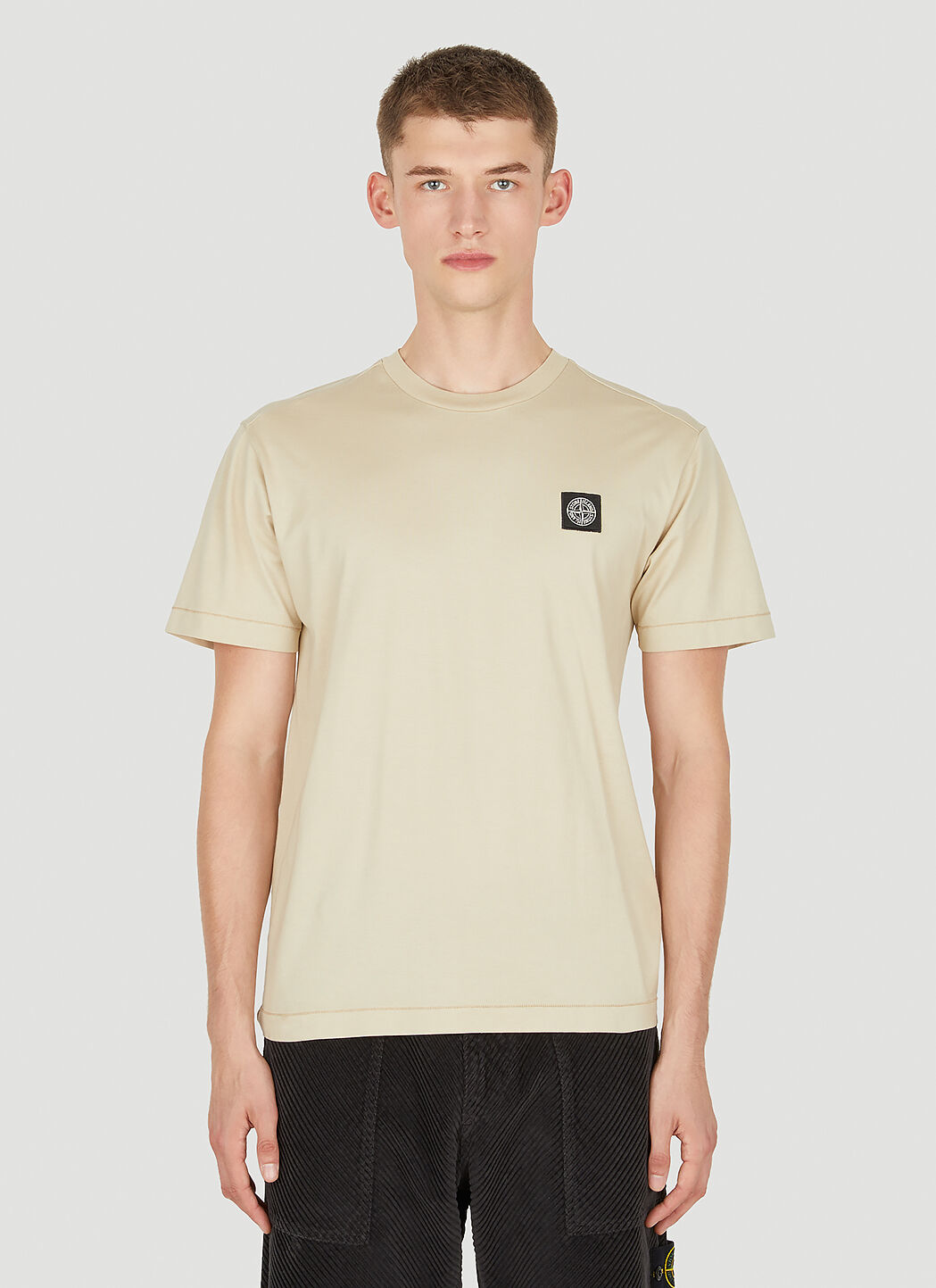 Stone island t shirt beige online