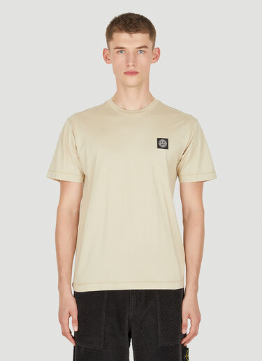 Stone Island 컴퍼스 패치 티셔츠 베이지 sto0150050