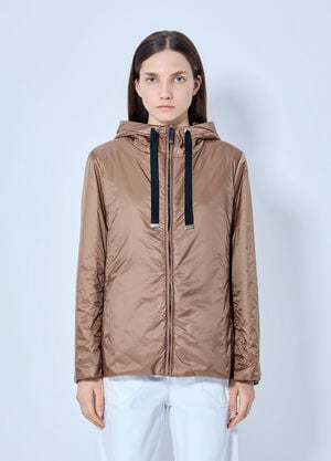 Max Mara Hooded Zip Jacket Camel max0265310