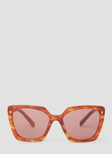 Prada Rectangular Sunglasses Brown lpr0253002