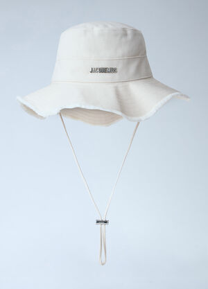 Jacquemus Le Bob Artichaut Bucket Hat White jac0164006
