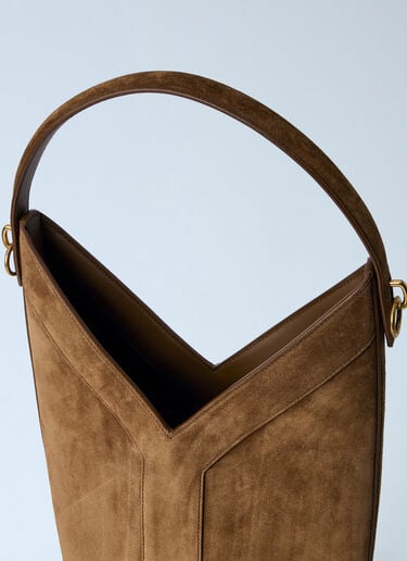 Saint Laurent Y Top-Handle Bucket Bag Brown sla0263098