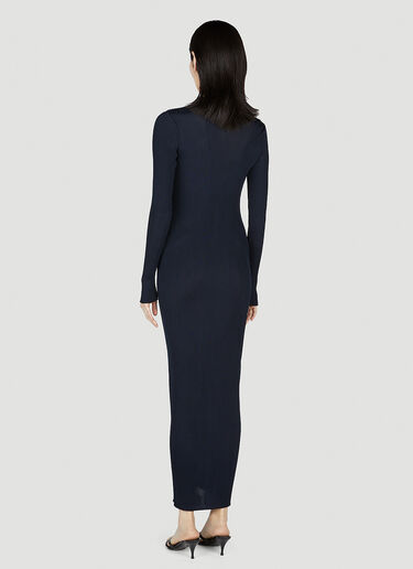 Saint Laurent Cardigan Dress Blue sla0252019