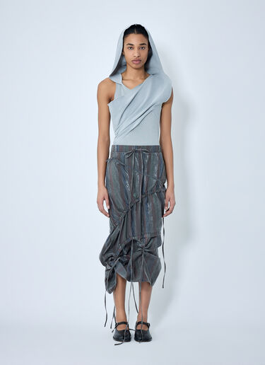 LUEDER Vortex Ruched Skirt Brown ldr0264003