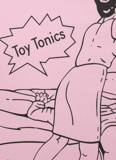 Toy Tonics Logo Motif T-Shirt Pink toy0363001