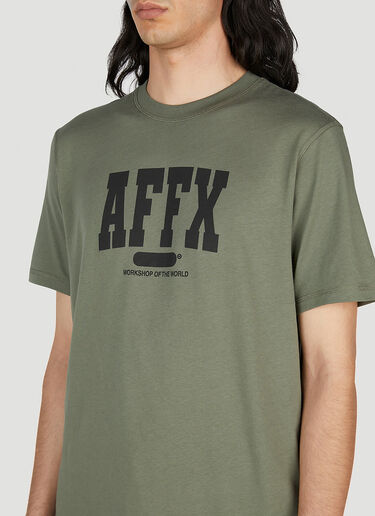 AFFXWRKS 바시티 티셔츠 그린 afx0152026