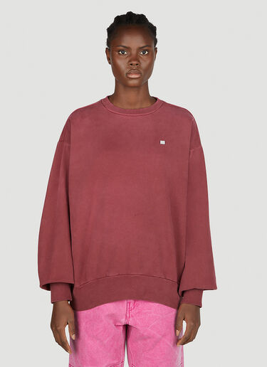 Acne Studios 페이스 패치 스웨트셔츠 레드 acn0351014