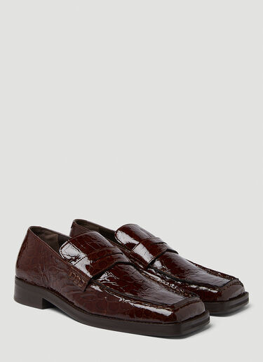 Martine Rose Square Roxy Loafers Brown mtr0142023