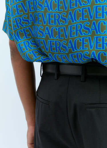 Versace グレカプレート レザーベルト ゴールド ver0154017