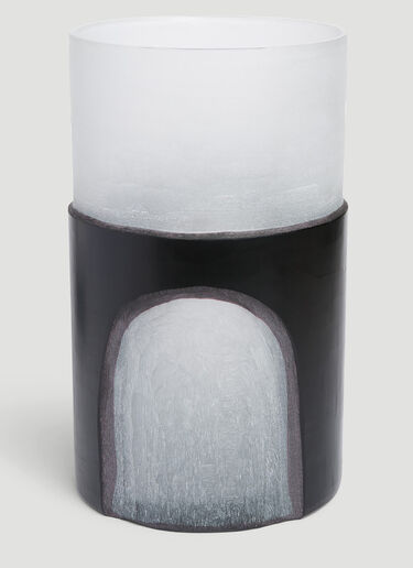 Tom Dixon Medium Carved Vase Black wps0638498