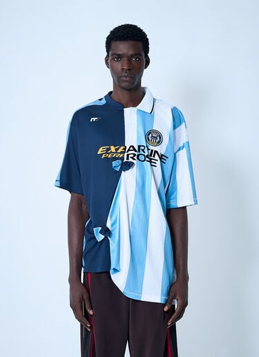 Logo Motif Football Top Martine Rose Logo Motif Football Top Blue mtr0162004