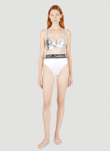 Dolce & Gabbana 徽标 Band 三角裤 白色 dol0246051