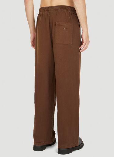 Acne Studios Face Patch Track Pants Brown acn0149038