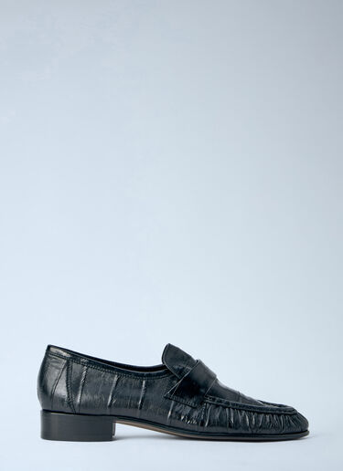 The Row Soft Loafers Black row0264099
