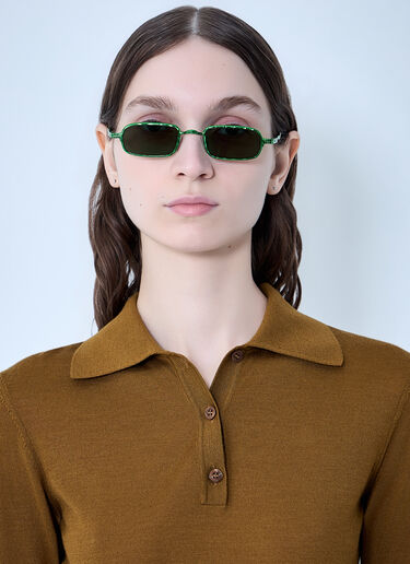 Kuboraum Z18 Hamburger Banhoff Sunglasses Green kub0364009