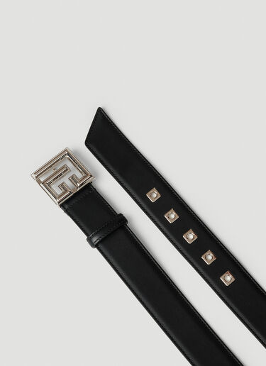 Balmain PB Plaque Belt Black bln0153030