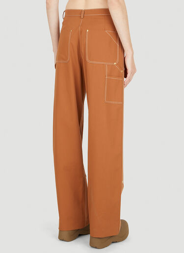 Stella McCartney Contrasting Stitching Pants Orange stm0250008