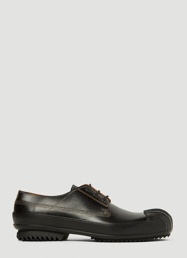 Maison Margiela Ridged Toe Derby Shoes Black mla0147036