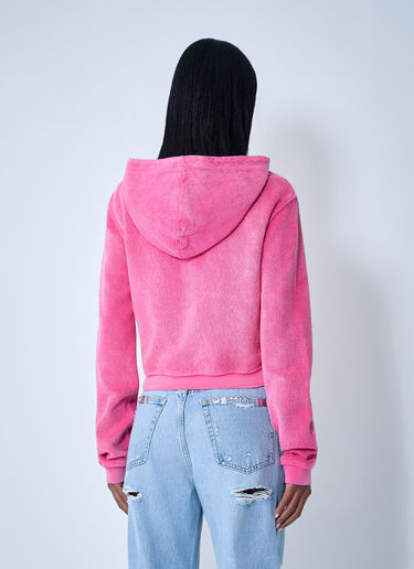 Logo Motif Zip-Up Sweatshirt Alexander Wang Logo Motif Zip-Up Sweatshirt White awg0261031